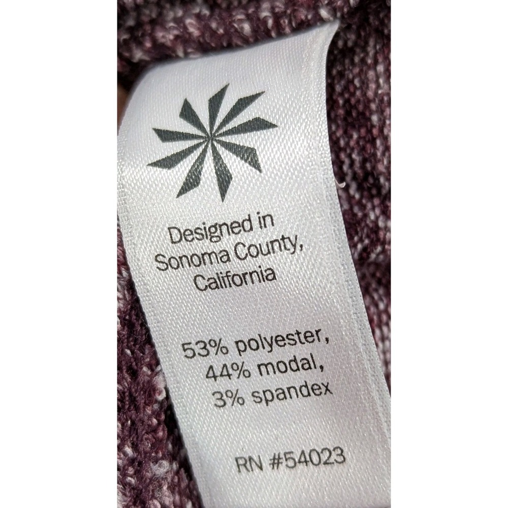 Athleta Womens Pose Layer Ease Crossover T-Back Top Heathered Plum Stretch Small - Picture 10 of 12